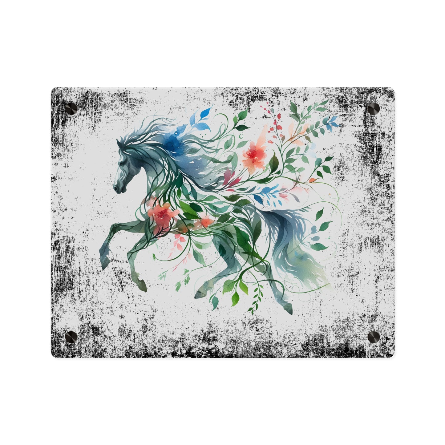 Whimsical Horse Acrylic Wall Art Panel – Nature-Inspired Home Decor