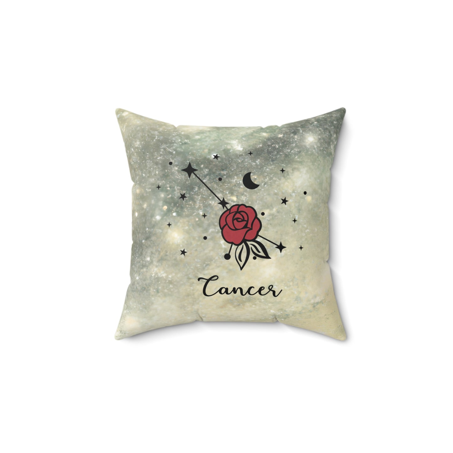 Cancer Zodiac Spun Polyester Pillow | Celestial Decor, Astrology Gift, Star Sign, Home Accent, Horoscope Decor