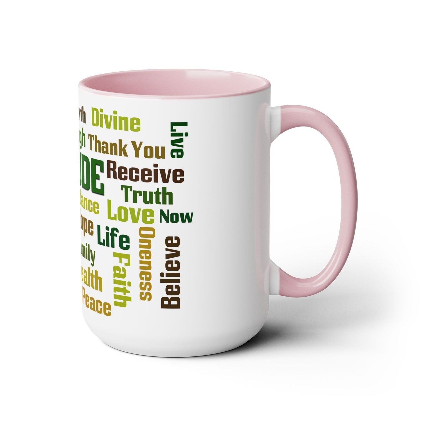 Inspirational Two-Tone Coffee Mugs,15oz, Coffee, Tea, Hot Chocolate Lovers, Gift Idea for Family, Friends and Co-Workers, for Any Occasion