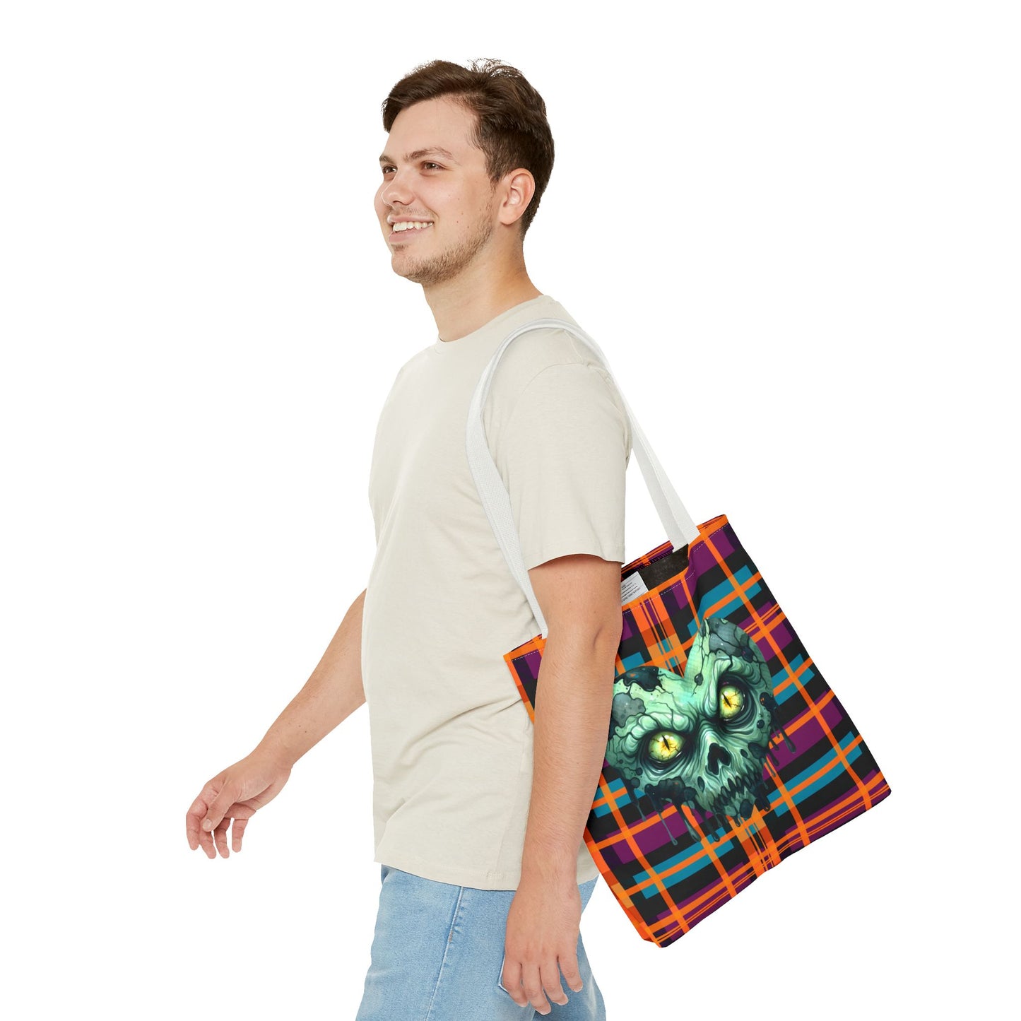 Fashionable Halloween Theme Tote Bag - Stylish Everyday Festive Halloween Lovers Gift
