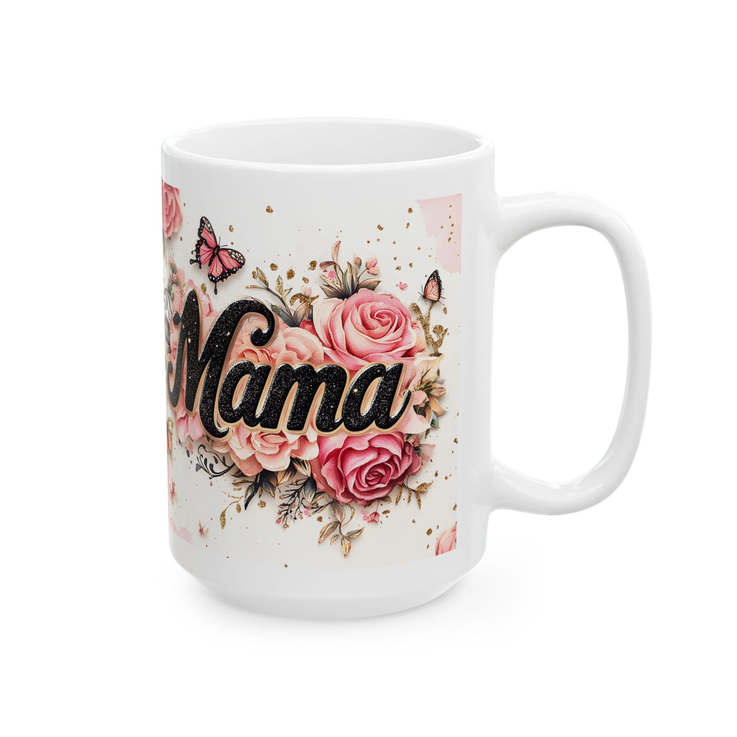 Floral Mama Ceramic Mug - Perfect Gift for Moms