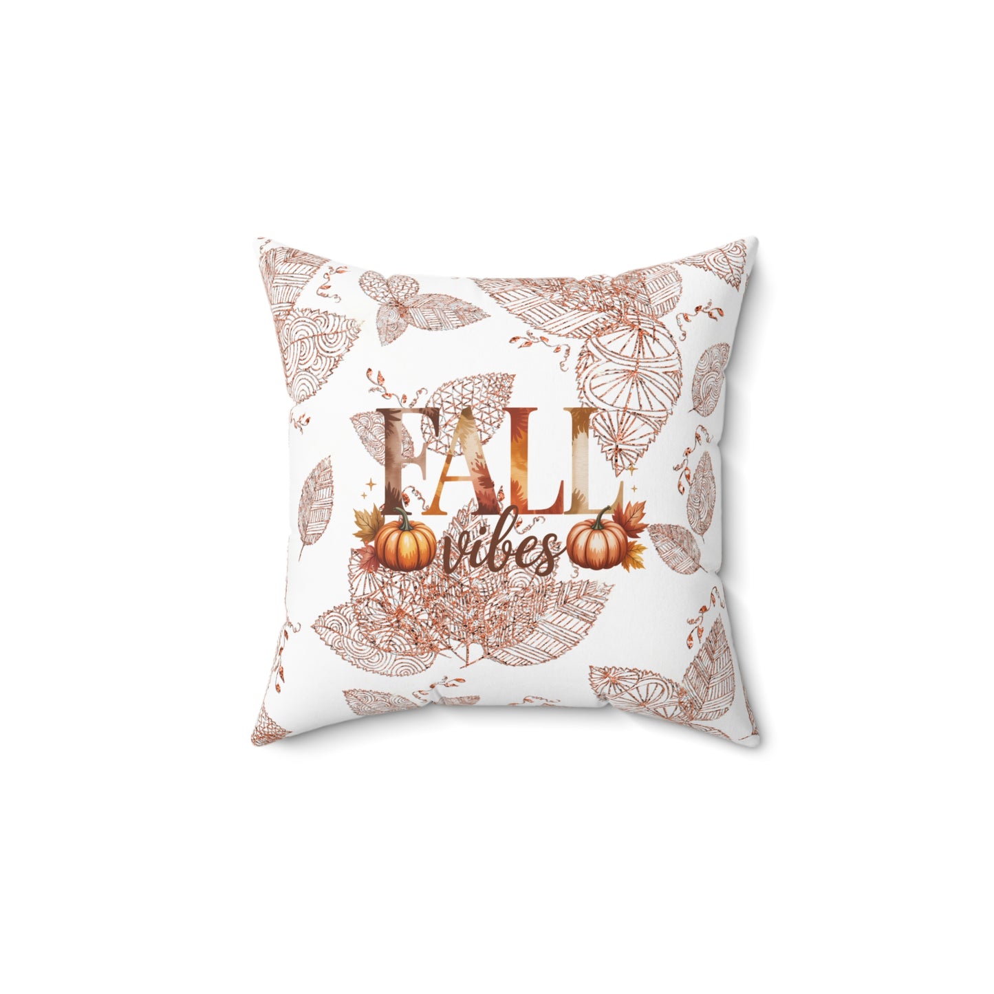 Fall Vibes Decorative Pillow, Cozy Autumn Accent, Pumpkin Decor, Seasonal Home Accent, Harvest Celebration Cushion