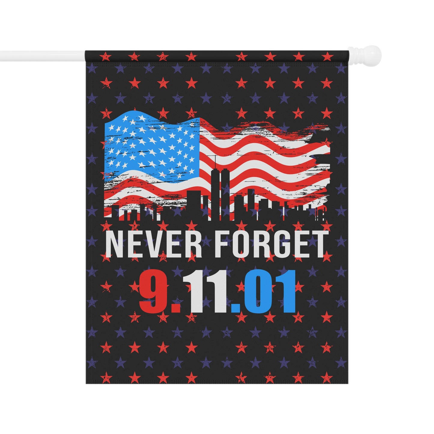 Patriotic Garden Flag - Never Forget 9/11 Banner, Memorial Decor, Outdoor Flag, Independence Day Decoration, American Home Accessories