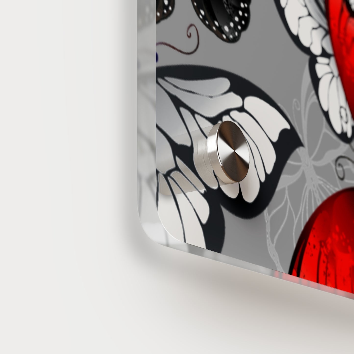 Inspirational Butterfly Acrylic Wall Art Panel - 'Life Begins' Decor