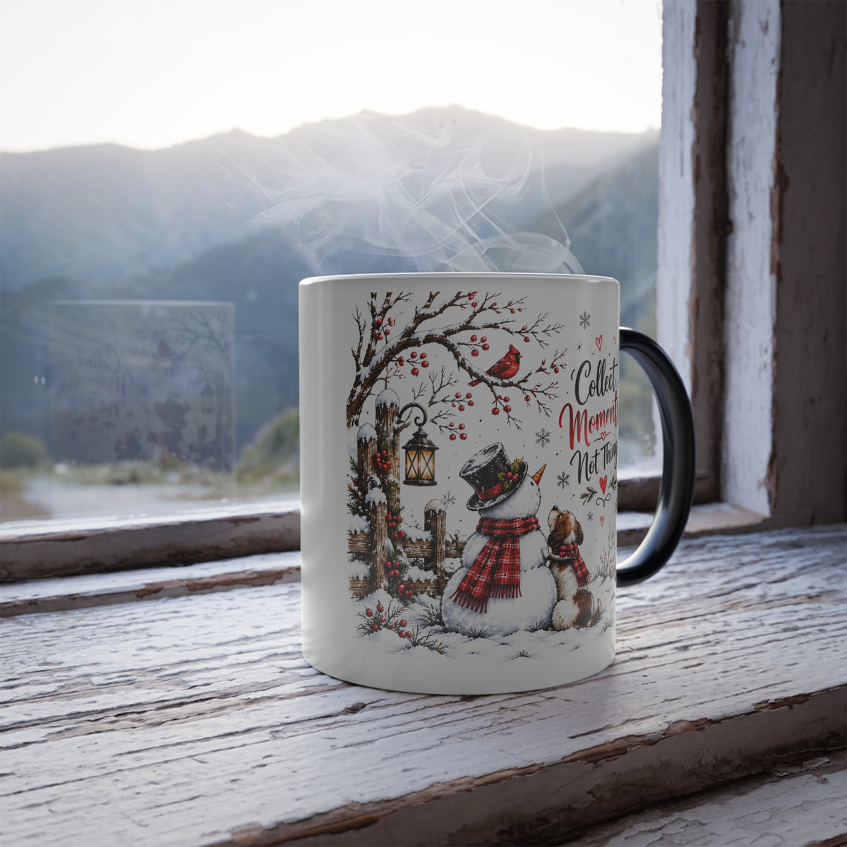 Collect Moments Not Things Winter Woodland Color-Changing Mug