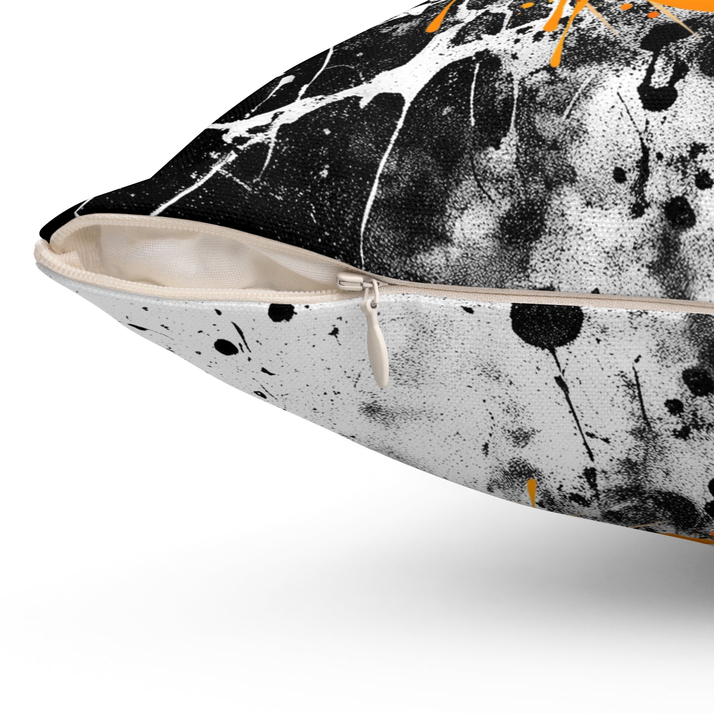 Halloween Theme Spun Polyester Square Pillow, One Monster Eyeball Halloween Decor, Accent for the Holiday, Halloween and Monster Lovers