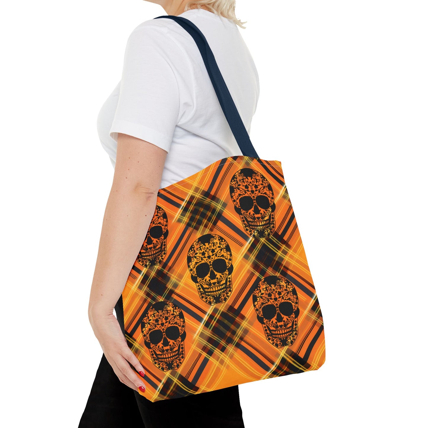 Fashionable Halloween Theme Tote Bag (AOP), Stylish and Festive for Everyday, Perfect for Halloween Lovers, For Anyone