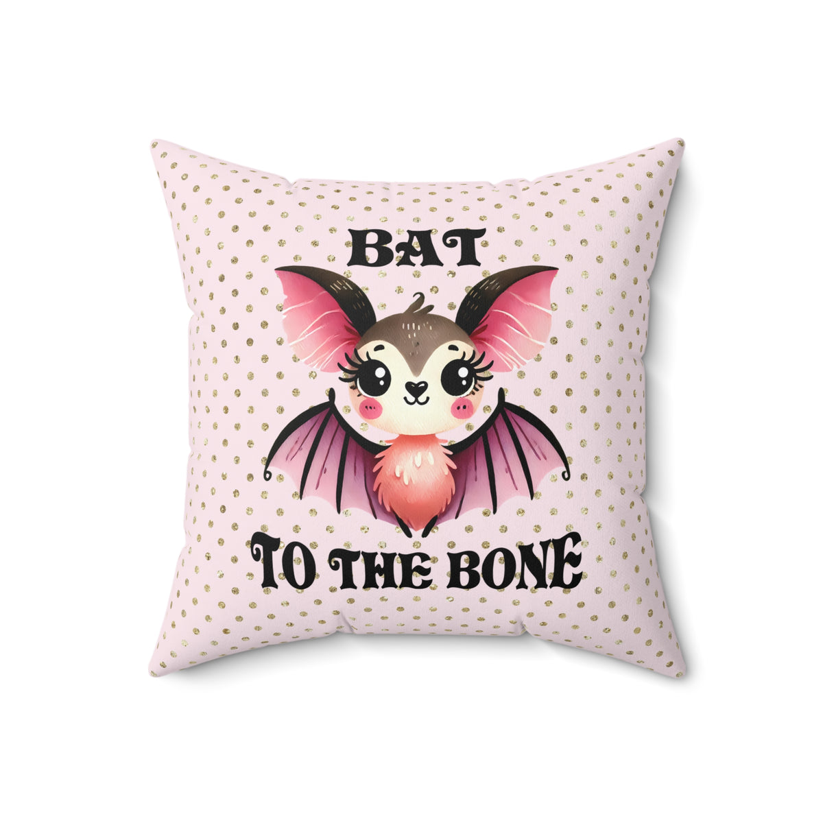 Cute Bat Themed Pillow for Cozy Decor, Halloween, Gothic Aesthetic, Kids Room, Fun Gifts, Spooky Home Accents