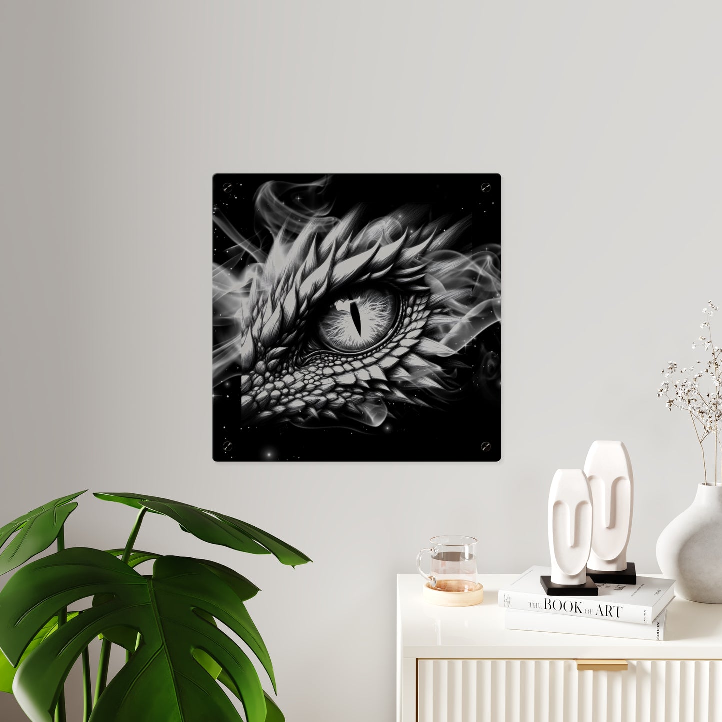 Mystical Dragon Eye Acrylic Wall Art Panels - Home Decor for Fantasy Lovers