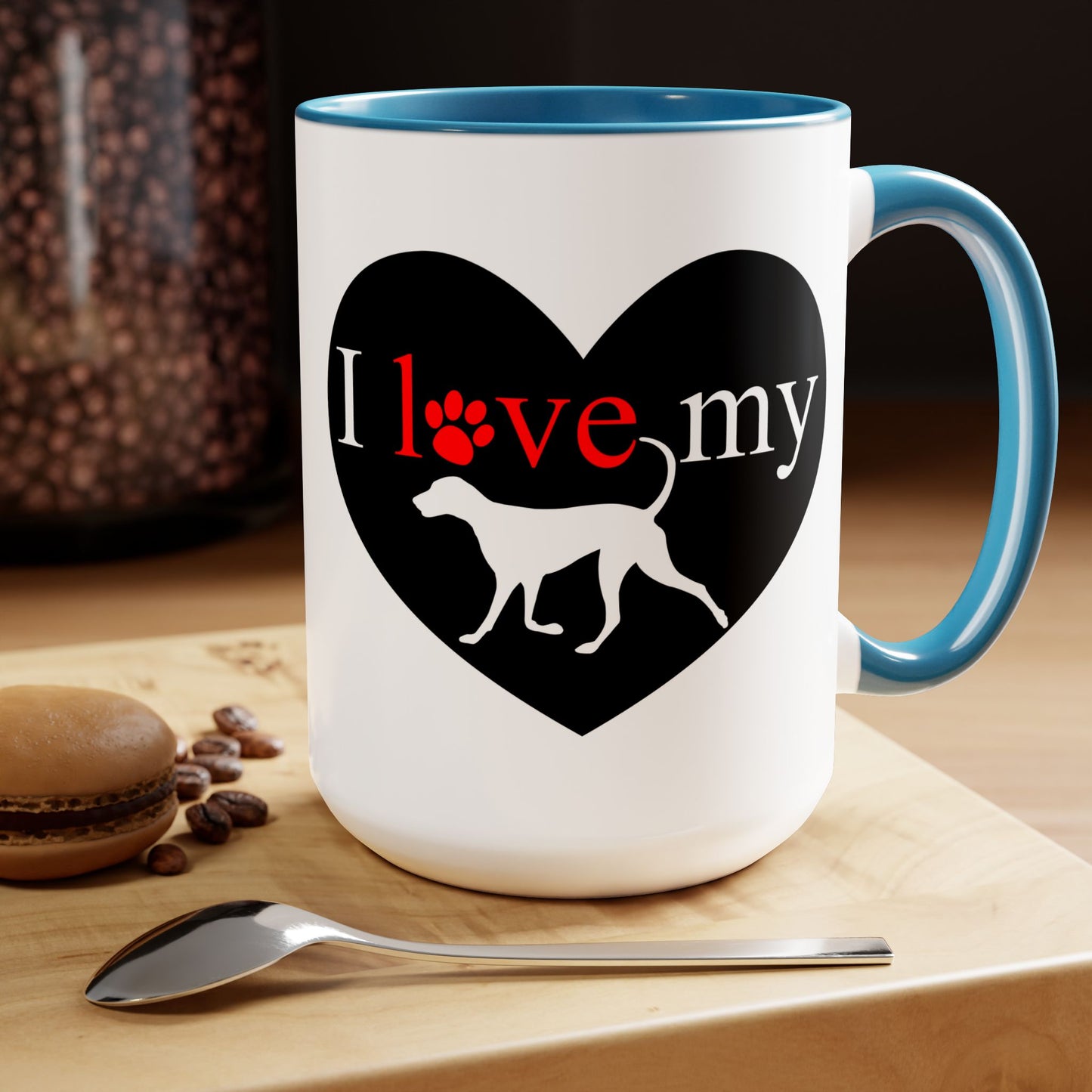 Pet Theme Two-Tone Coffee Mugs, 15oz, Animal Lovers, Pet Lovers Quote, Pet Lovers, Coffee, Tea, Hot Chocolate Lovers, Gift Idea for Any Occasion