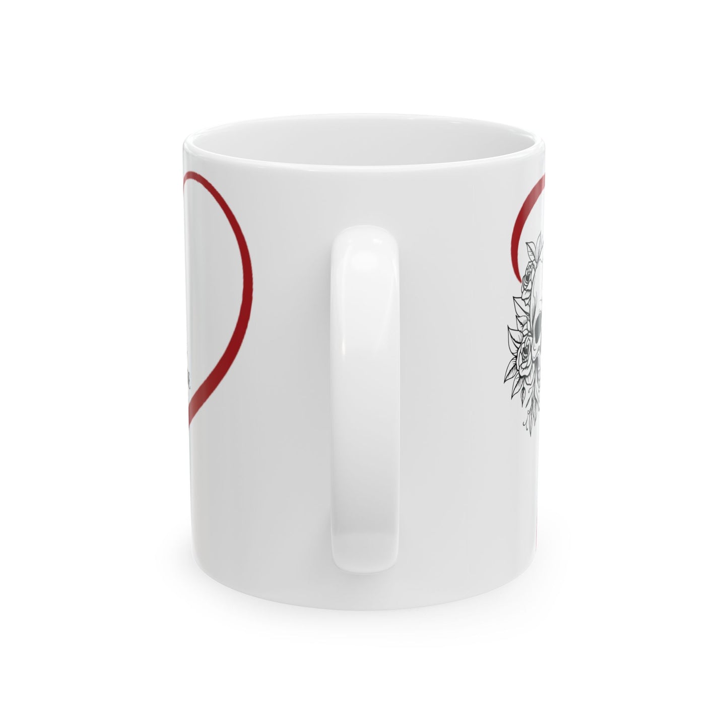 Gothic Theme Ceramic Mug, (11oz, 15oz), Skeleton Humor Quote, Coffee, Tea, Hot Chocolate Lovers, Great Gift Idea for Any Occasion for Anyone