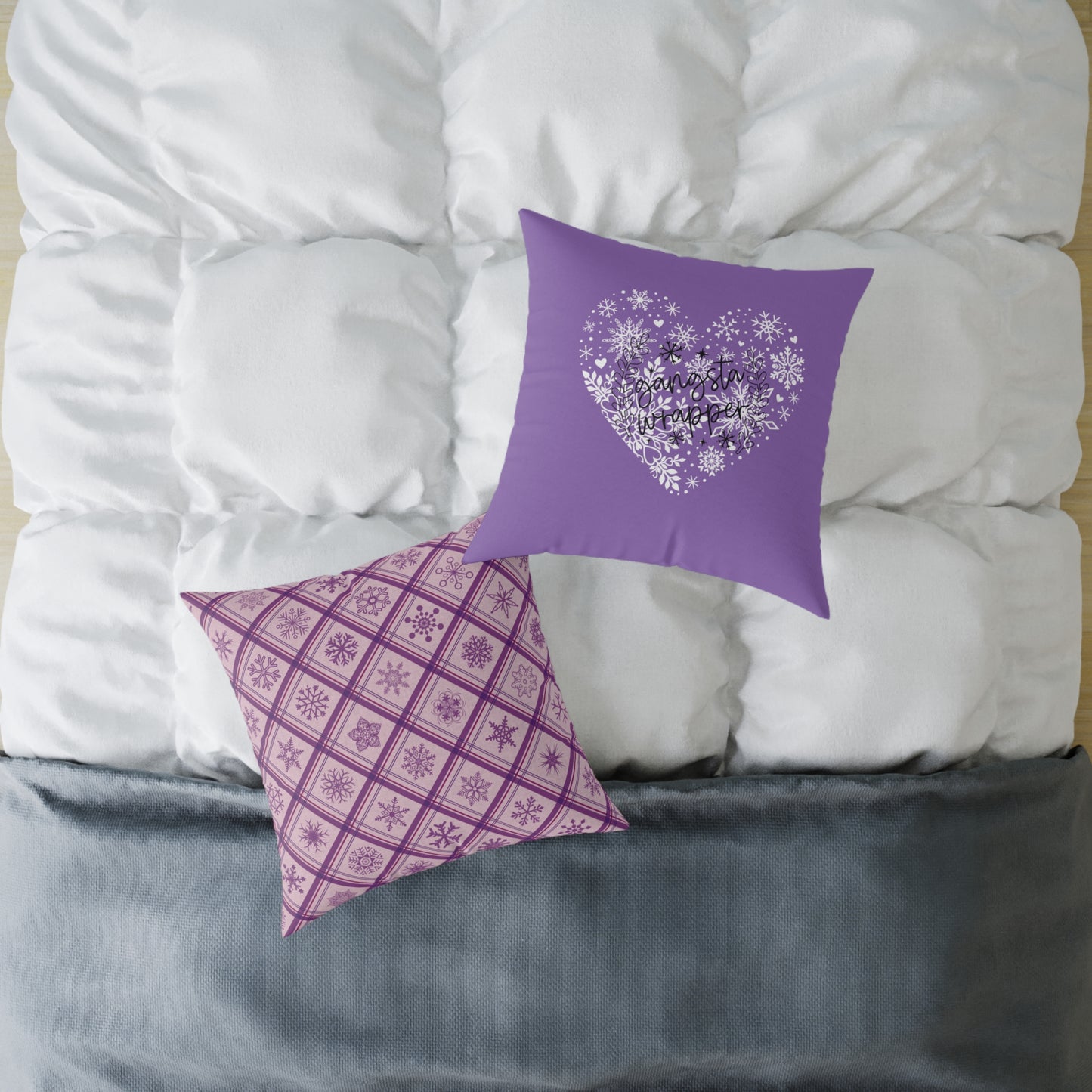 Holiday Humor Square Poly Canvas Pillow, Two-Sided Holiday Humor Decor Pillow for Home or Office, Accent for Any Room