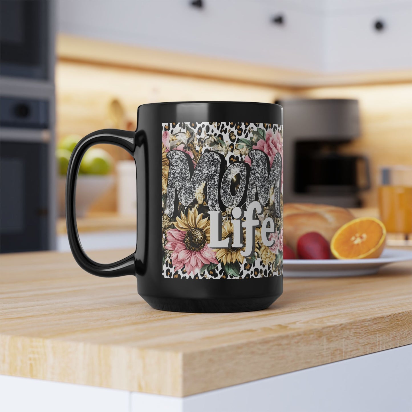 Floral Mom Life Mug, 11oz & 15oz