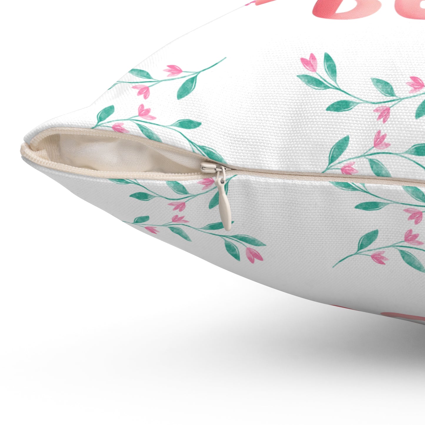 Cute Bee Decorative Pillow, Bae Bee Cushion, Floral Bee Home Decor, Kids Room Accent, Gifts for Bee Lovers, Spring Decoration