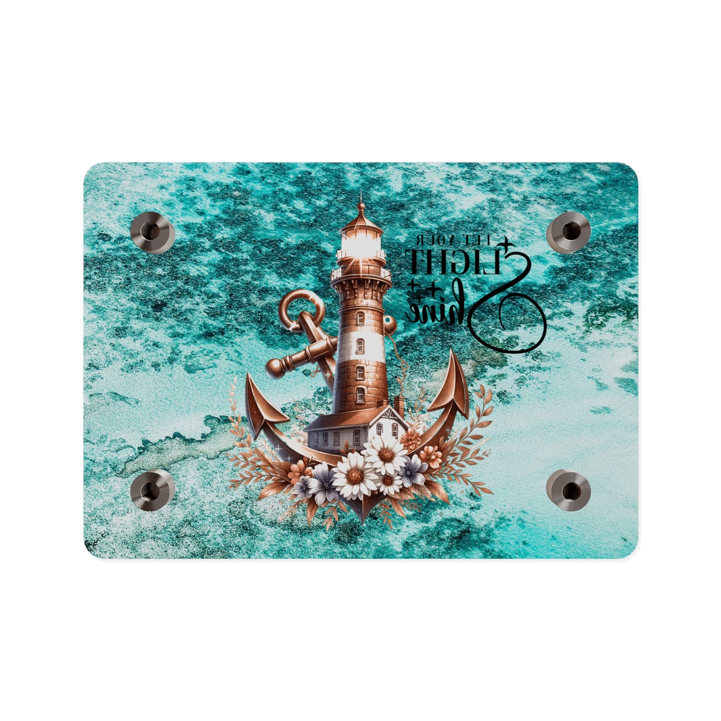 Nautical Acrylic Wall Art Panel - "Let Your Light Shine" Home Decor