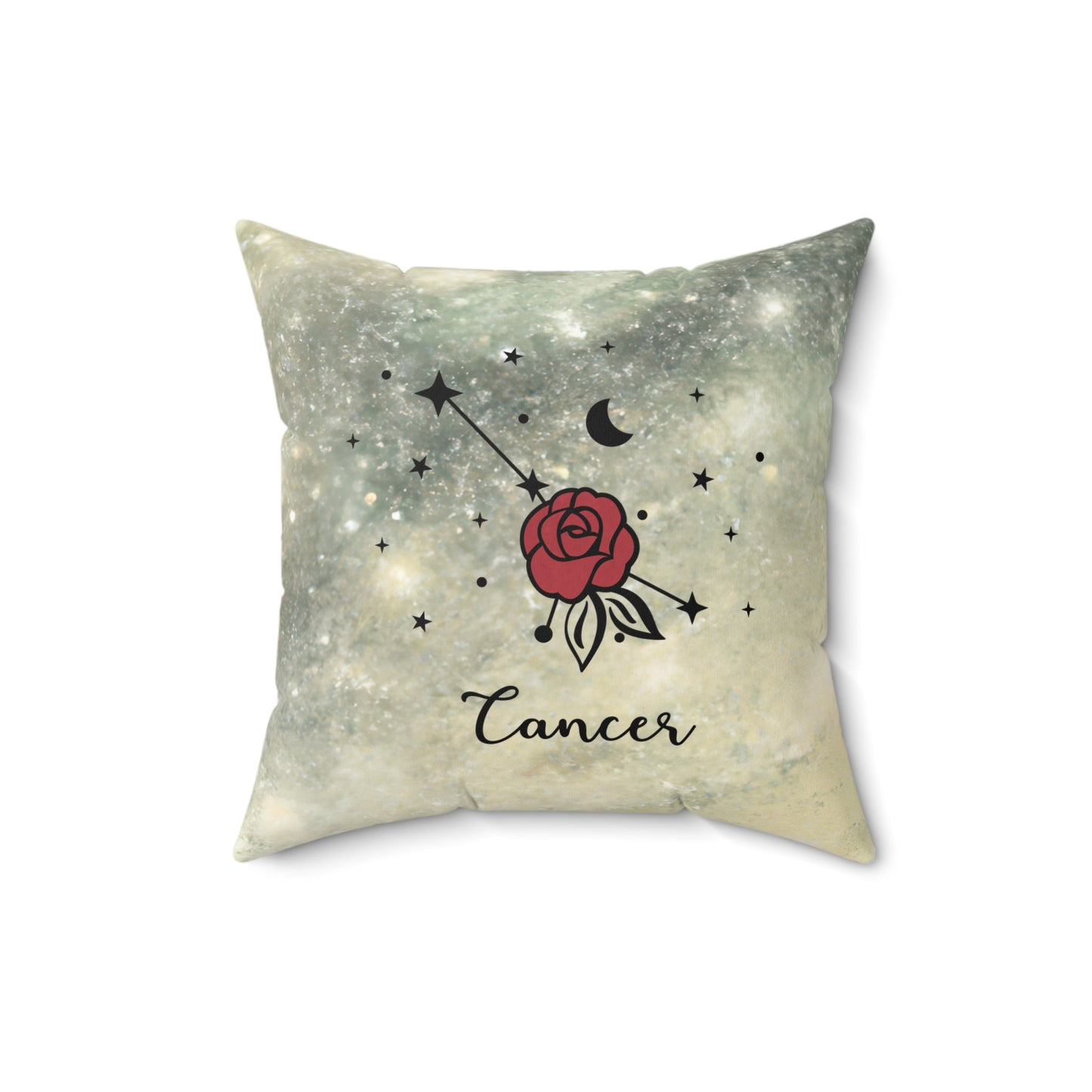 Cancer Zodiac Spun Polyester Pillow | Celestial Decor, Astrology Gift, Star Sign, Home Accent, Horoscope Decor