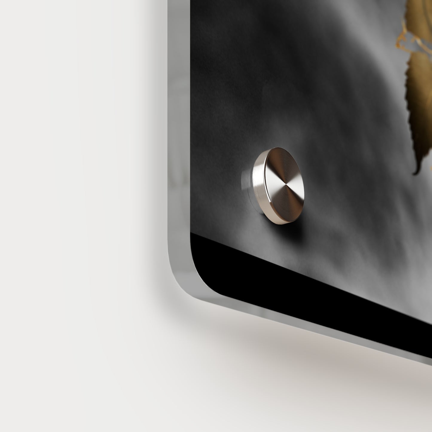 Lively Wolf Acrylic Wall Art Panel - Blue Roses Decor