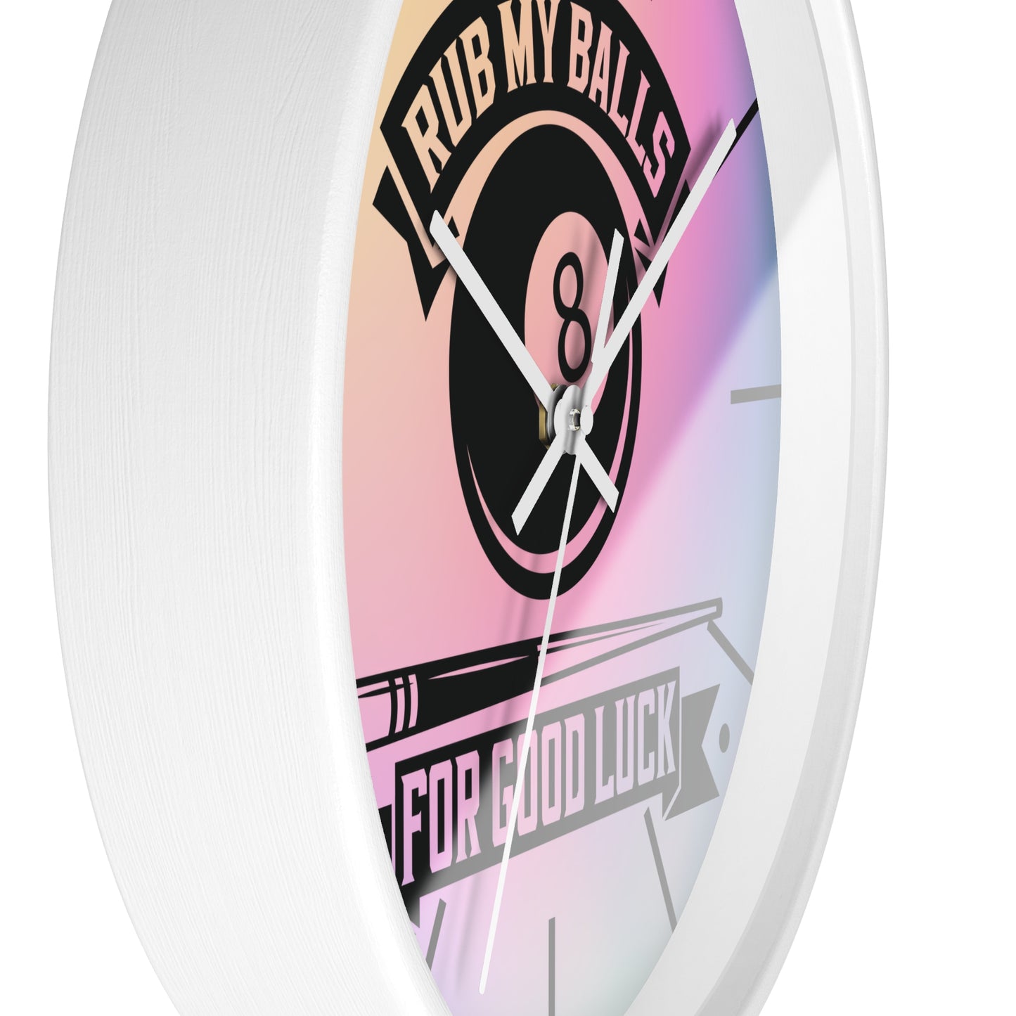 Pool Humor Quote Wall Clock - Game Room Decor Gift