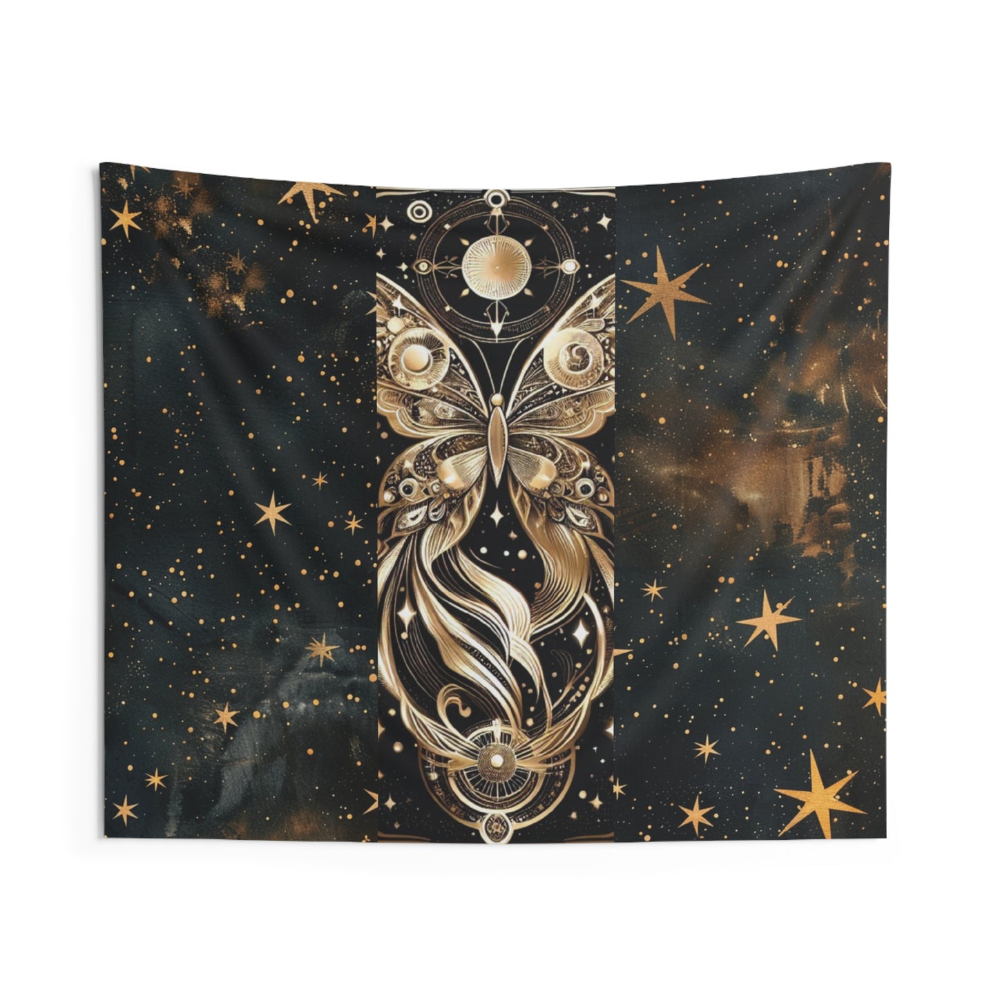 Celestial Butterfly Wall Tapestry, Boho Wall Decor, Cosmic Art, Spiritual Room Accent, Astrology Gift, Home Aesthetic