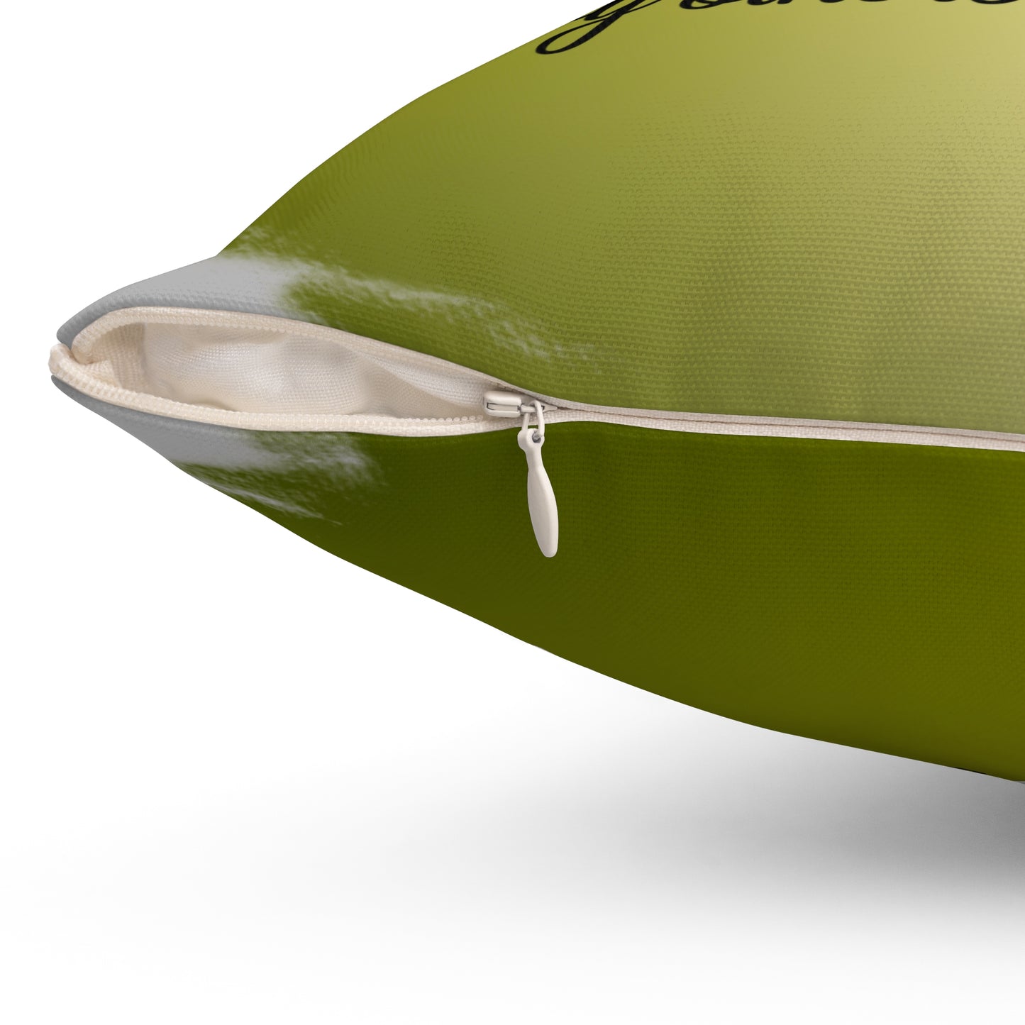 Inspirational Fall Floral Throw Pillow | Motivational Home Decor | Gift for Friends, Couch Accent, Nature Lover's Cushion, Positive Quote Cushion