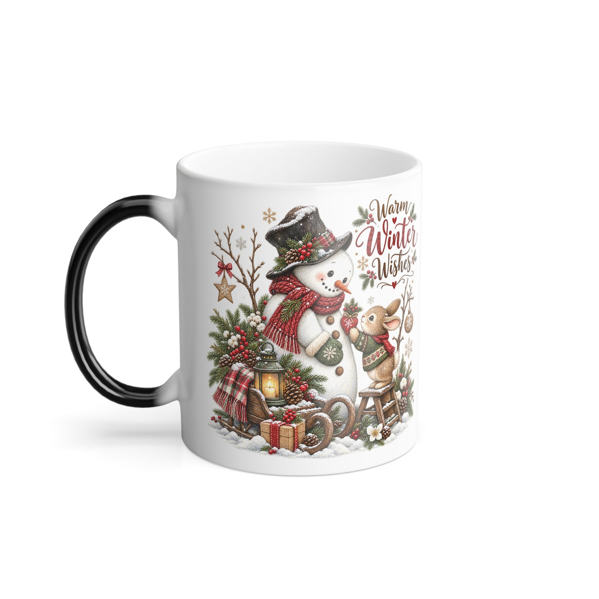 Merry Christmas Winter Wildlife Color-Changing Mug