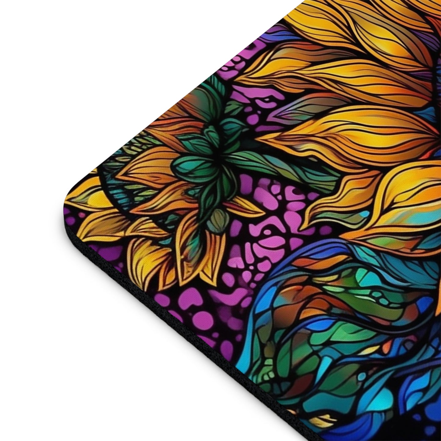 Vibrant Sunflower Desk Mouse Pad - Colorful Art Essential for Home & Office