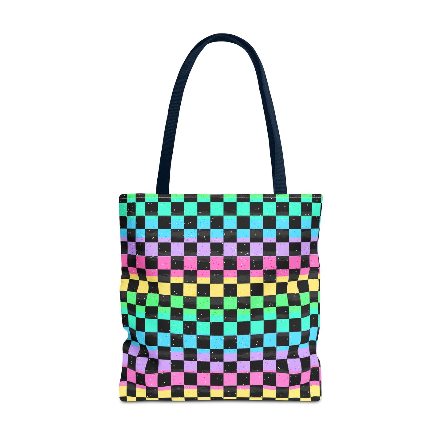Colorful Checkerboard Tote Bag - Vibrant Reusable Shopping Bag, Eco-Friendly Gift, Summer Beach Accessory, Fashionable Everyday Tote