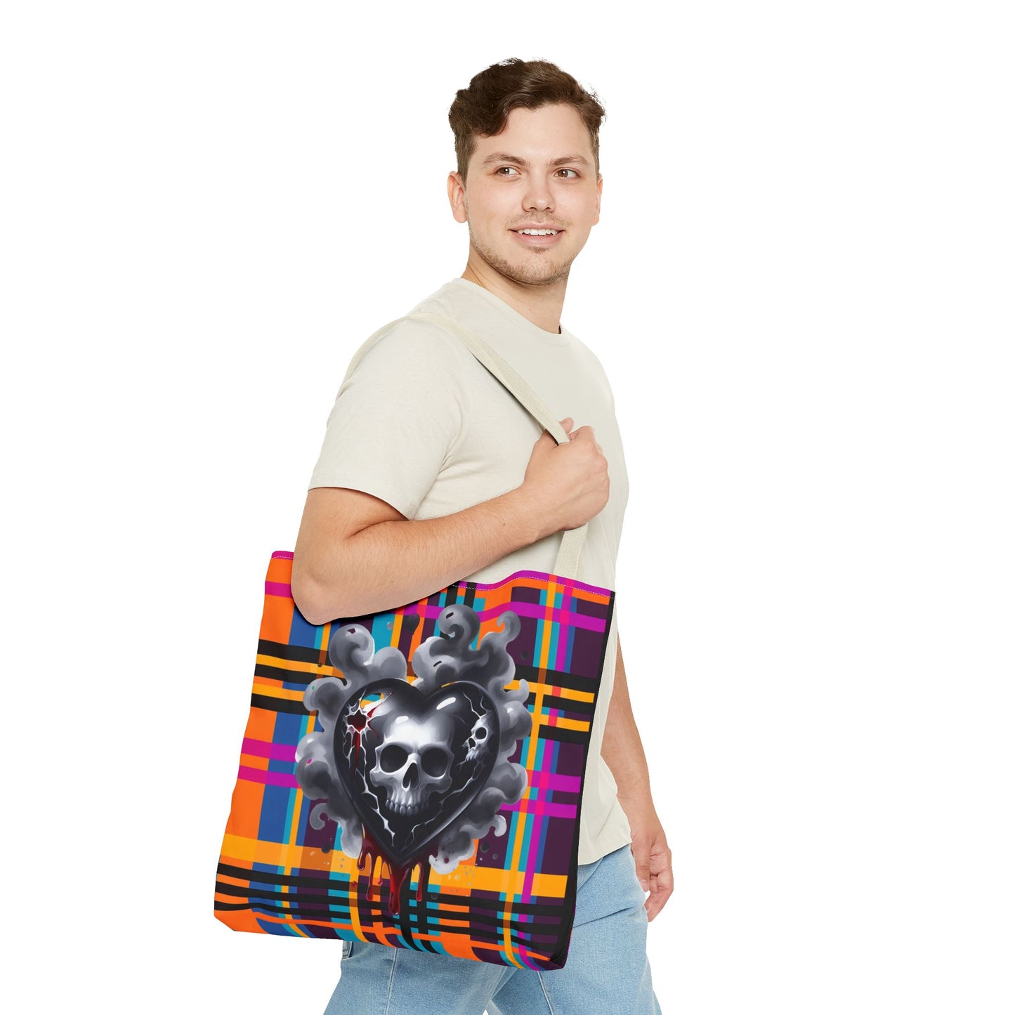 Fashionable Halloween Theme Tote Bag - Stylish Design for Everyday Festive Gift