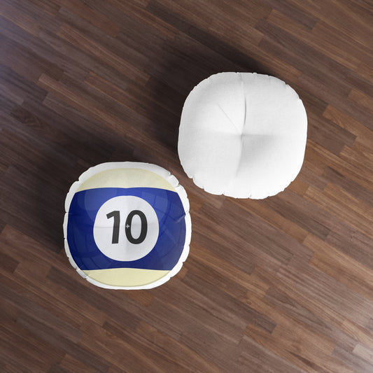 Billard Ball Tufted Floor Pillow - Game Room Home Office Decor Housewarming Gift