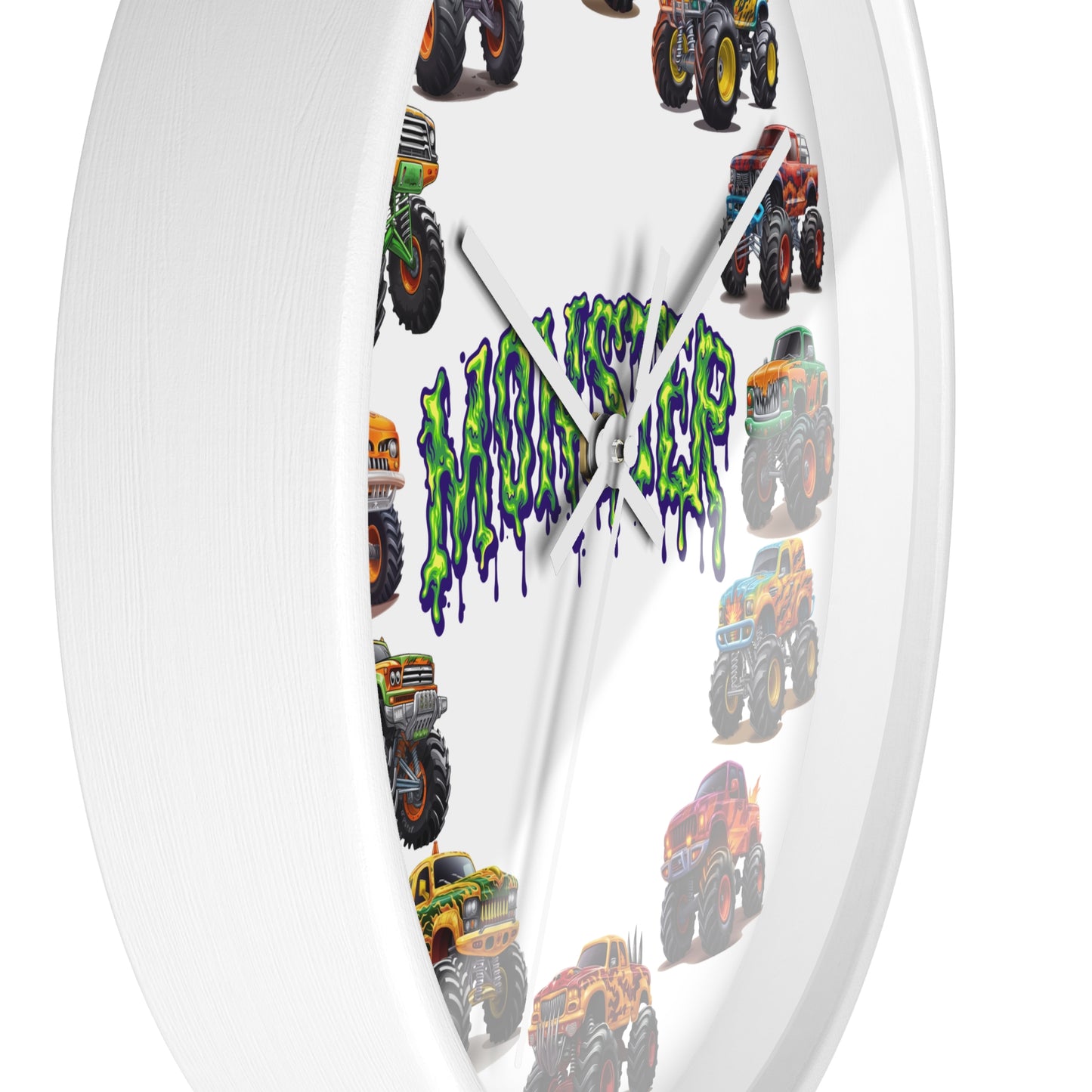 Monster Truck Wall Clock - Room Decor Gift for Truck Lovers