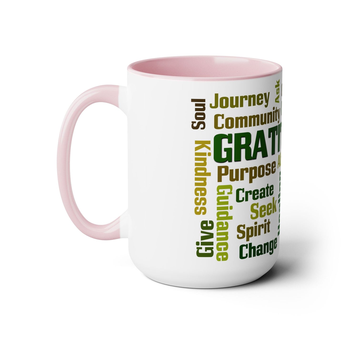 Inspirational Two-Tone Coffee Mugs,15oz, Coffee, Tea, Hot Chocolate Lovers, Gift Idea for Family, Friends and Co-Workers, for Any Occasion