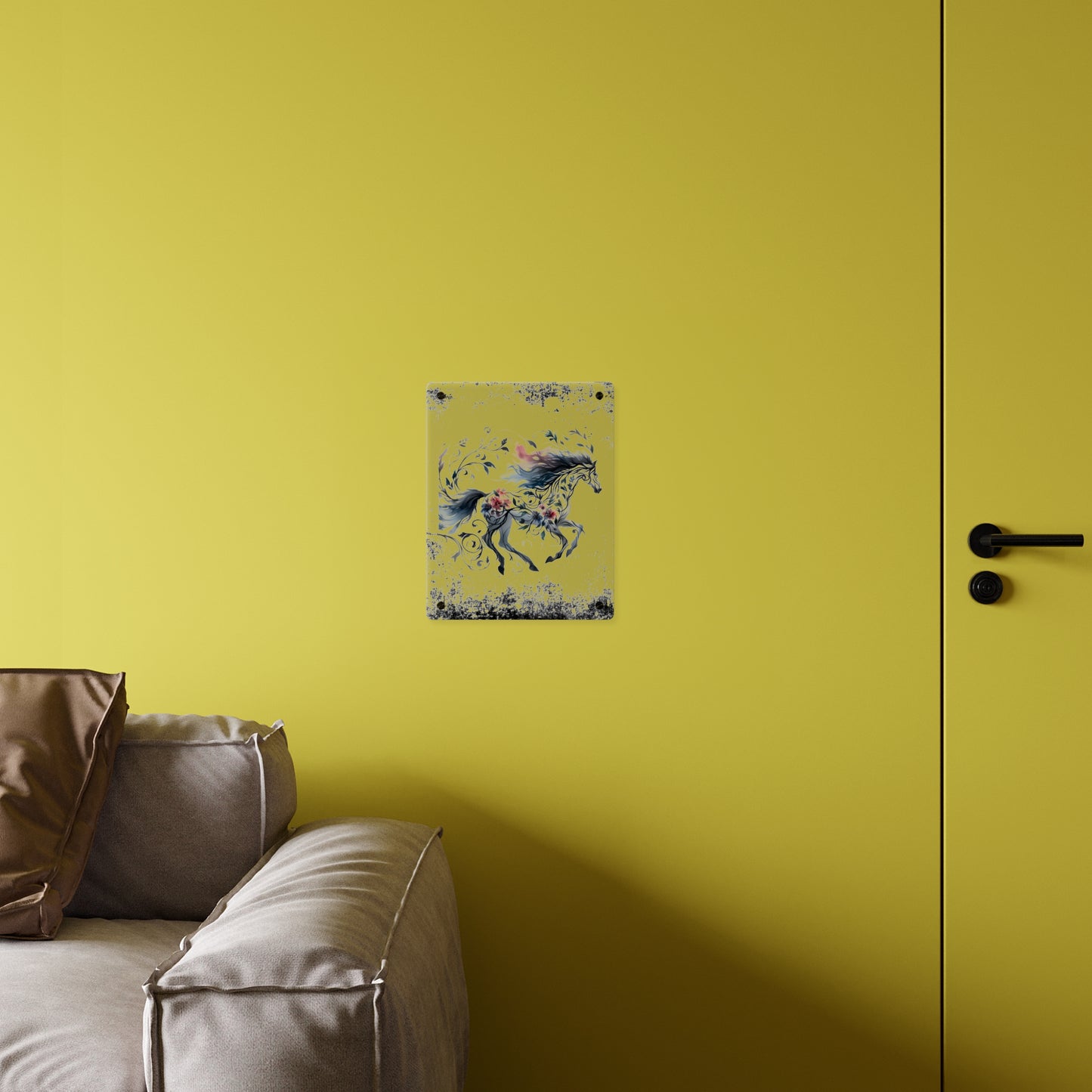 Celestial Horse Acrylic Wall Art Panel - Ethereal Home Decor