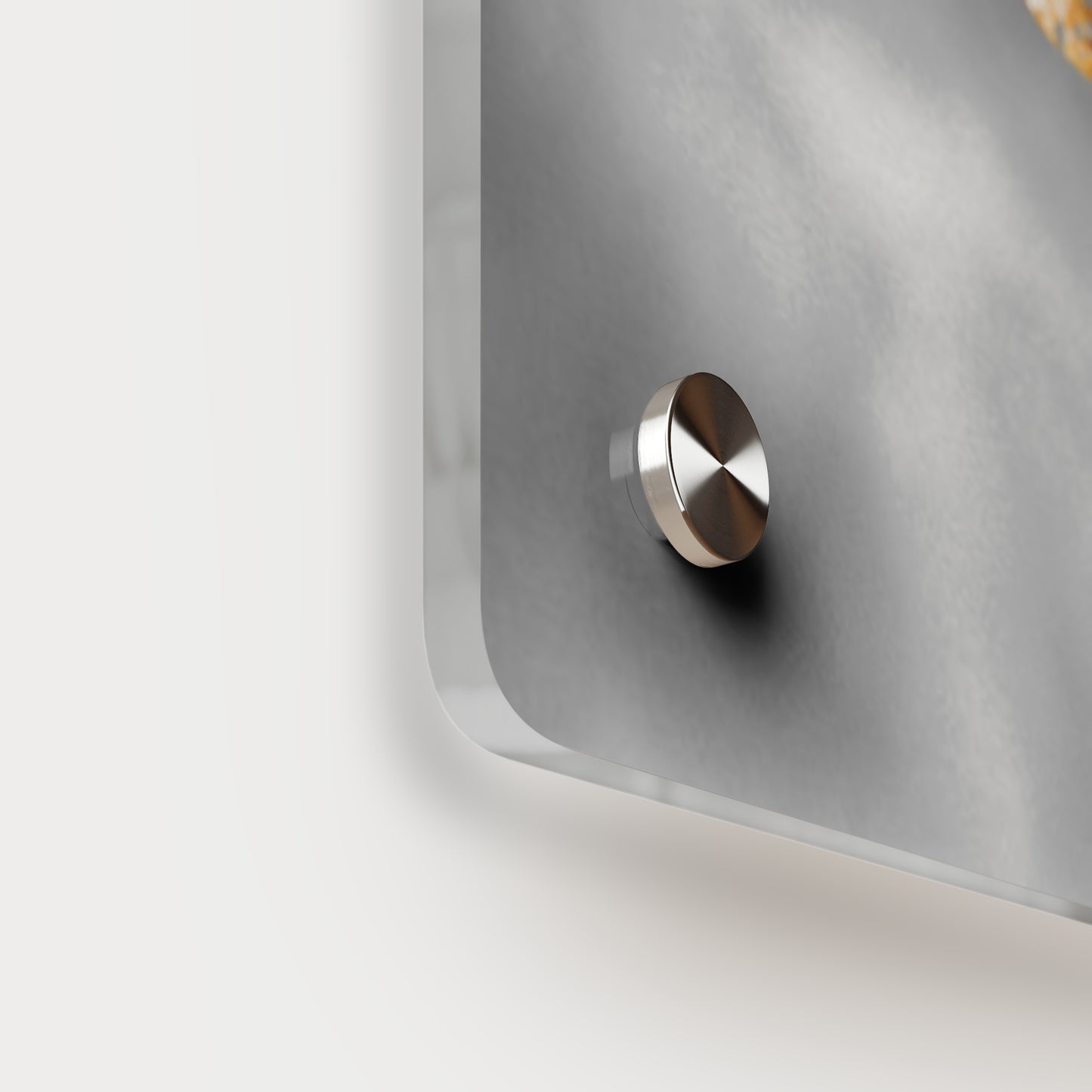 Lively Wolf Acrylic Wall Art Panel - Blue Roses Decor