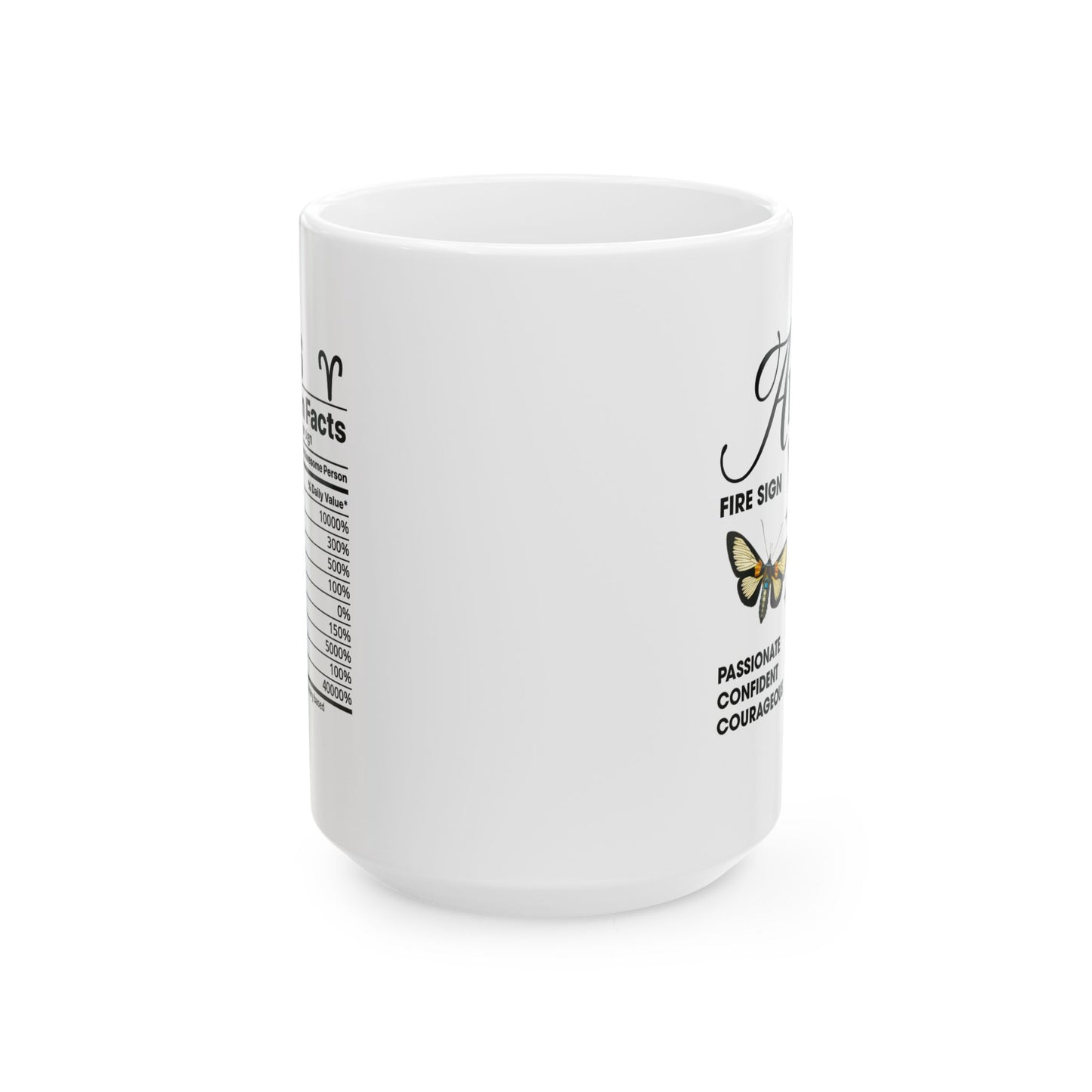 Zodiac Aries Ceramic Coffee Mug (11oz, 15oz) - Astrology Gift for Star Sign Lovers