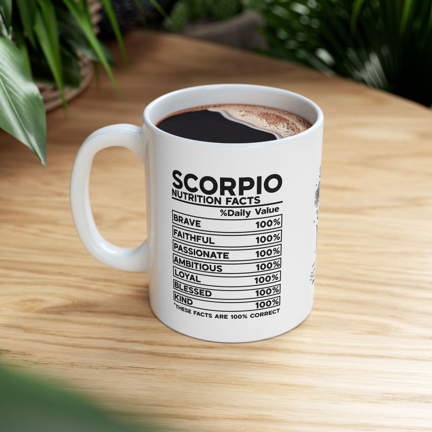Scorpio Zodiac Ceramic Mug - Astrology Gift for Horoscope Lovers