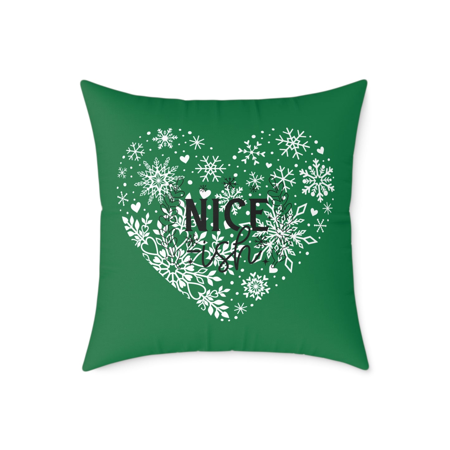 Holiday Humor Square Poly Canvas Pillow, Beautiful Two-Sided Holiday Decor Pillow for Home or Office, Accent for Any Room