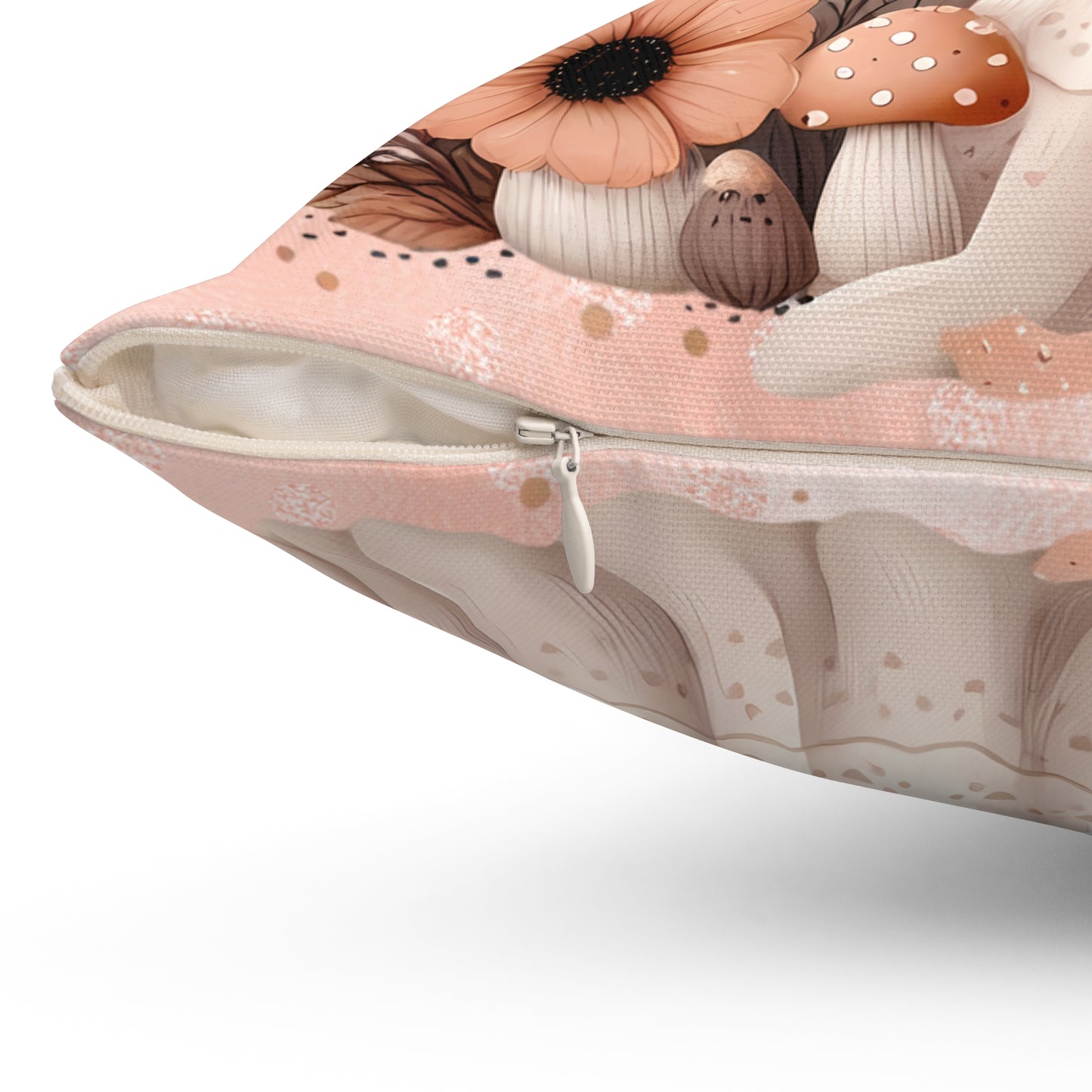 Whimsical Ghost and Mushroom Pillow, Cute Halloween Decor, Cozy Home Accent, Fall Vibes, Sofa Cushion, Spooky Cute