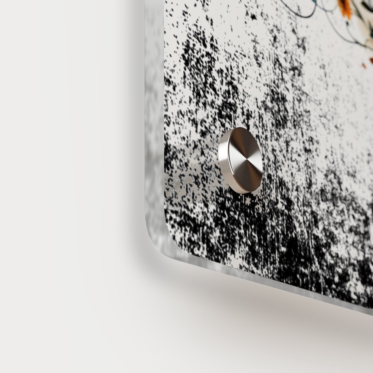 Vibrant Floral Horse Acrylic Wall Art Panel - Home Decor