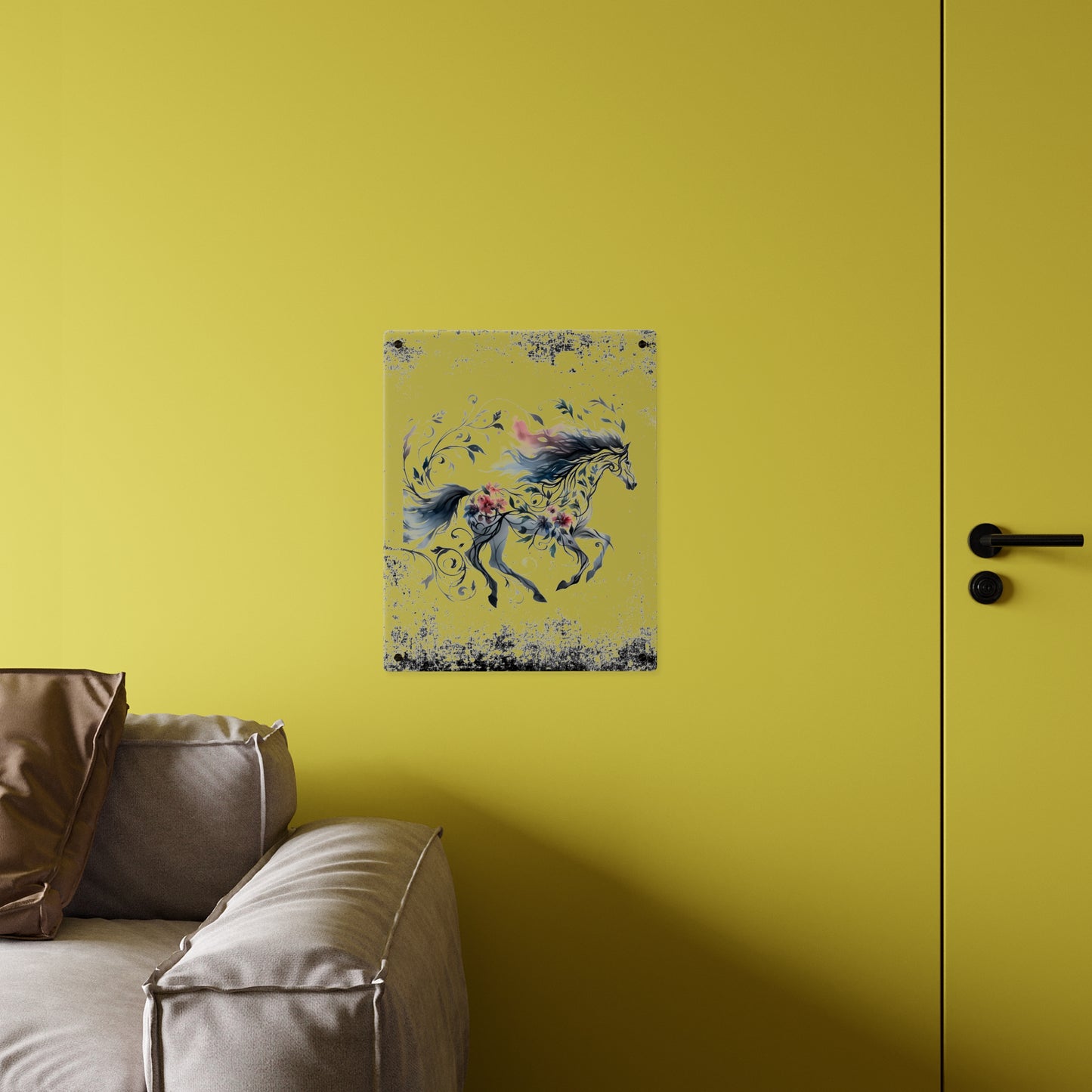 Celestial Horse Acrylic Wall Art Panel - Ethereal Home Decor