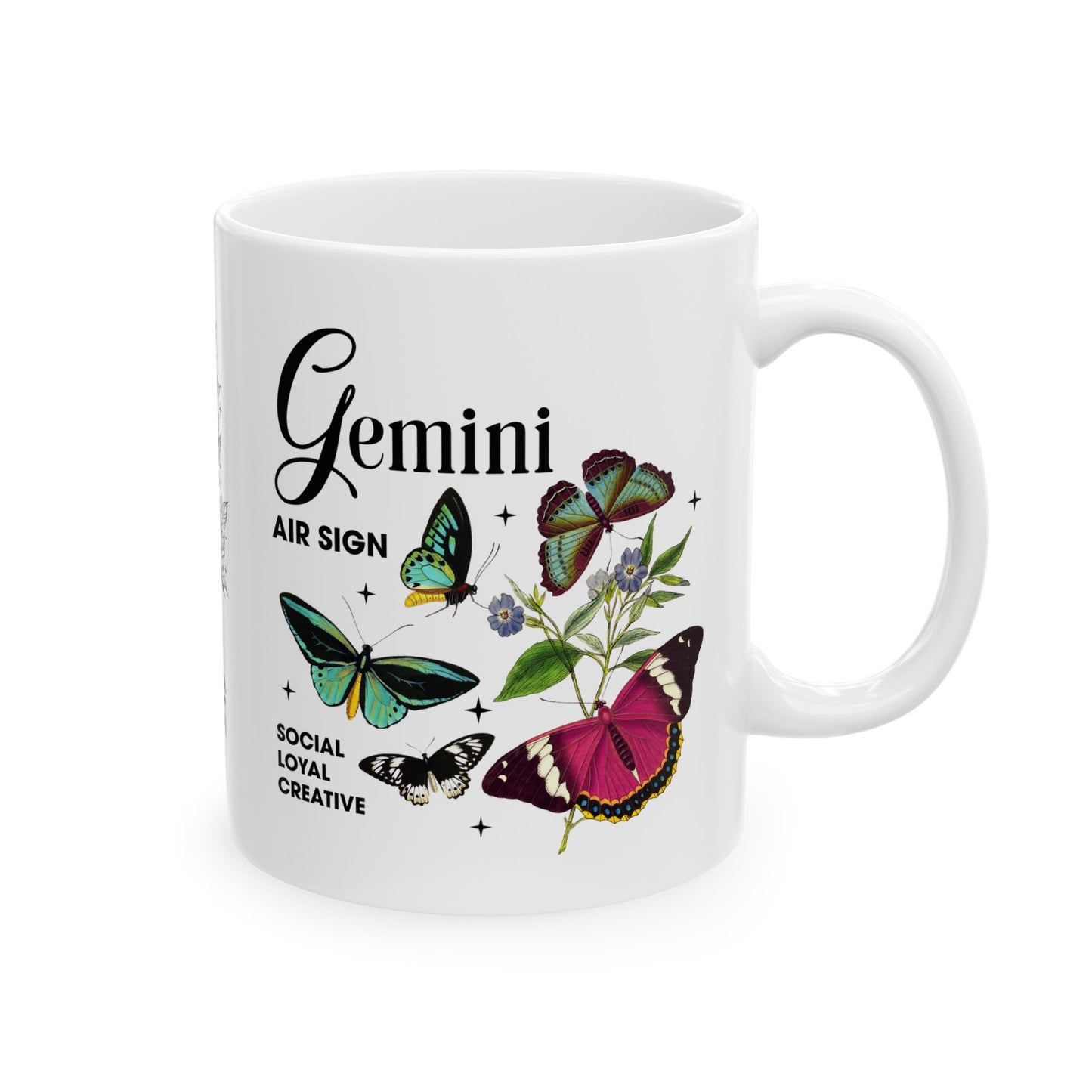 Gemini Zodiac Ceramic Mug – 11oz & 15oz – Astrology Gift for Star Sign Lovers