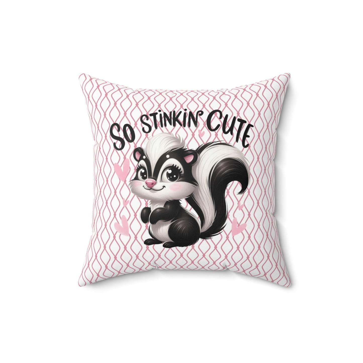 So Stinkin' Cute Skunk Pillow | Decorative Throw Pillow, Cute Home Decor, Kids Room Accessory, Gift for Animal Lovers, Nursery Decoration