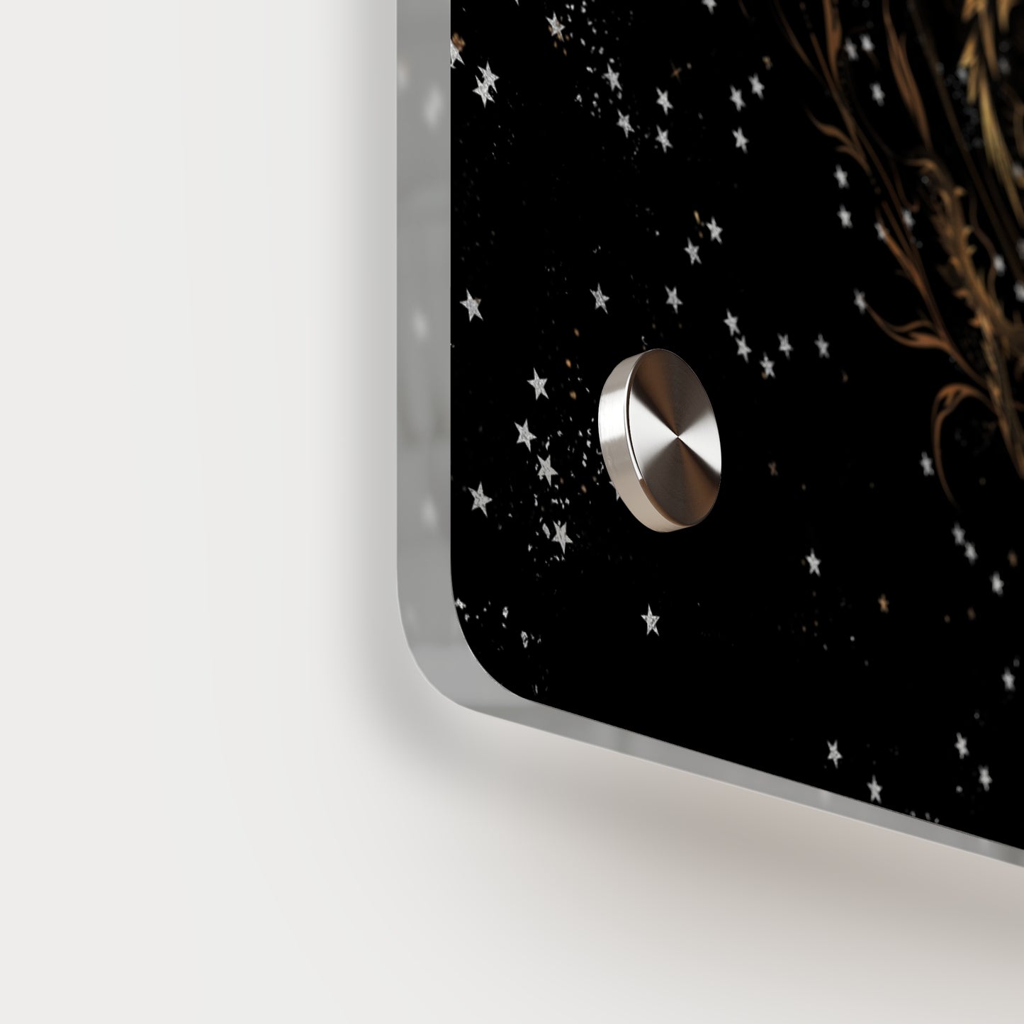 Sleek Dragon Acrylic Wall Art Panel - Celestial Decor for Fantasy Lovers