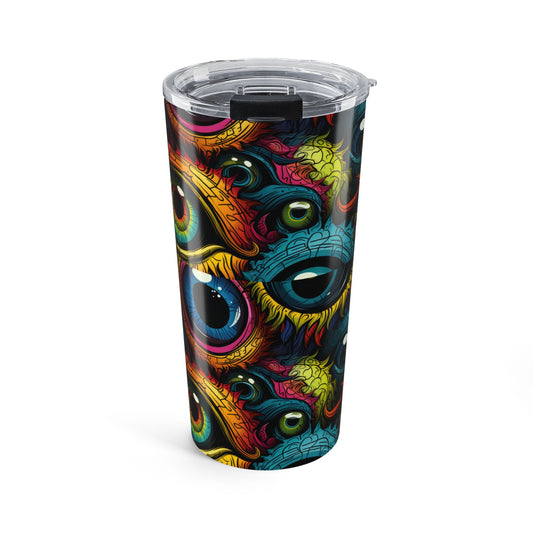 Vibrant Eye Art Tumbler 20oz - Boho Gift for Art Lovers