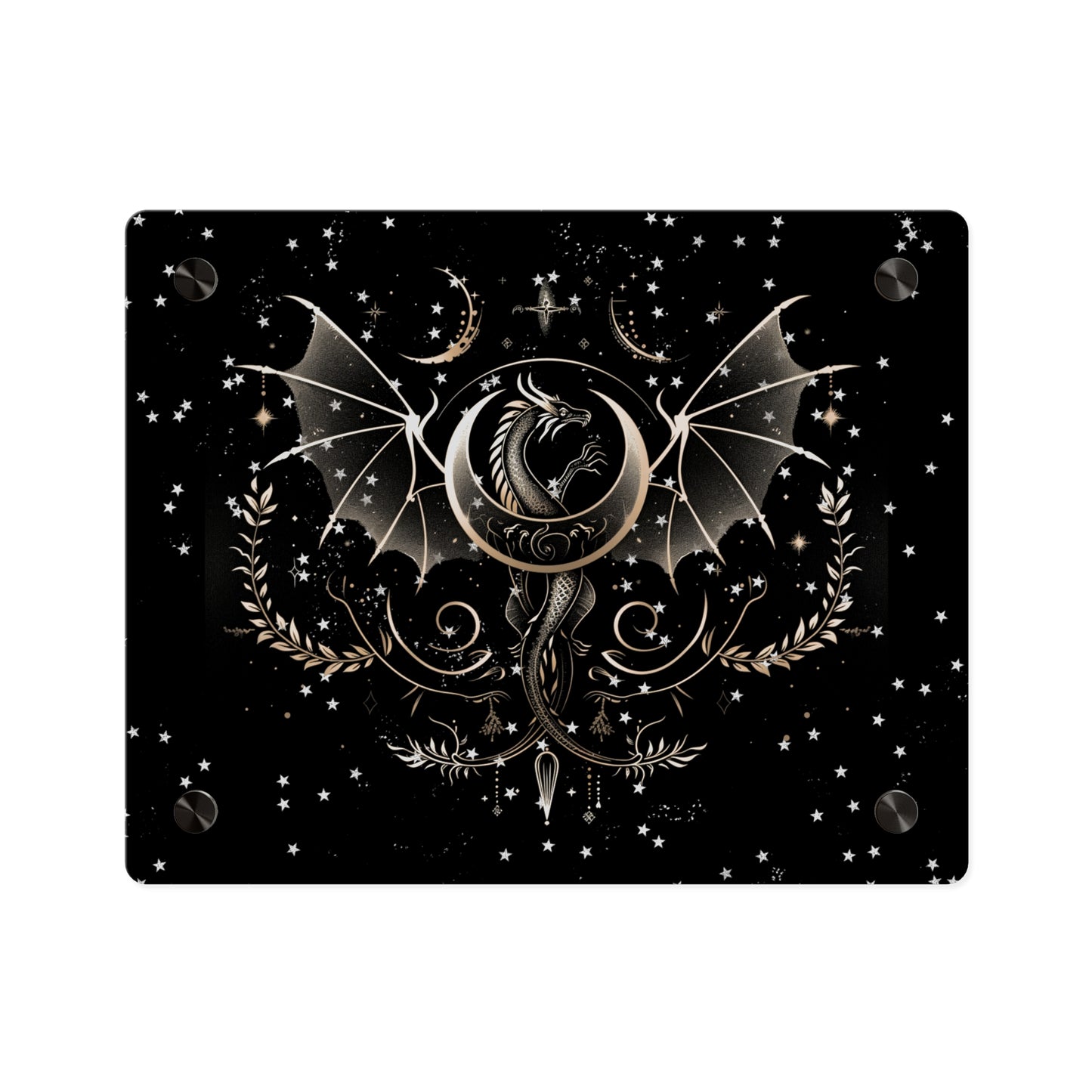 Mystical Dragon Acrylic Wall Art Panels - Celestial Decor for Fantasy Lovers