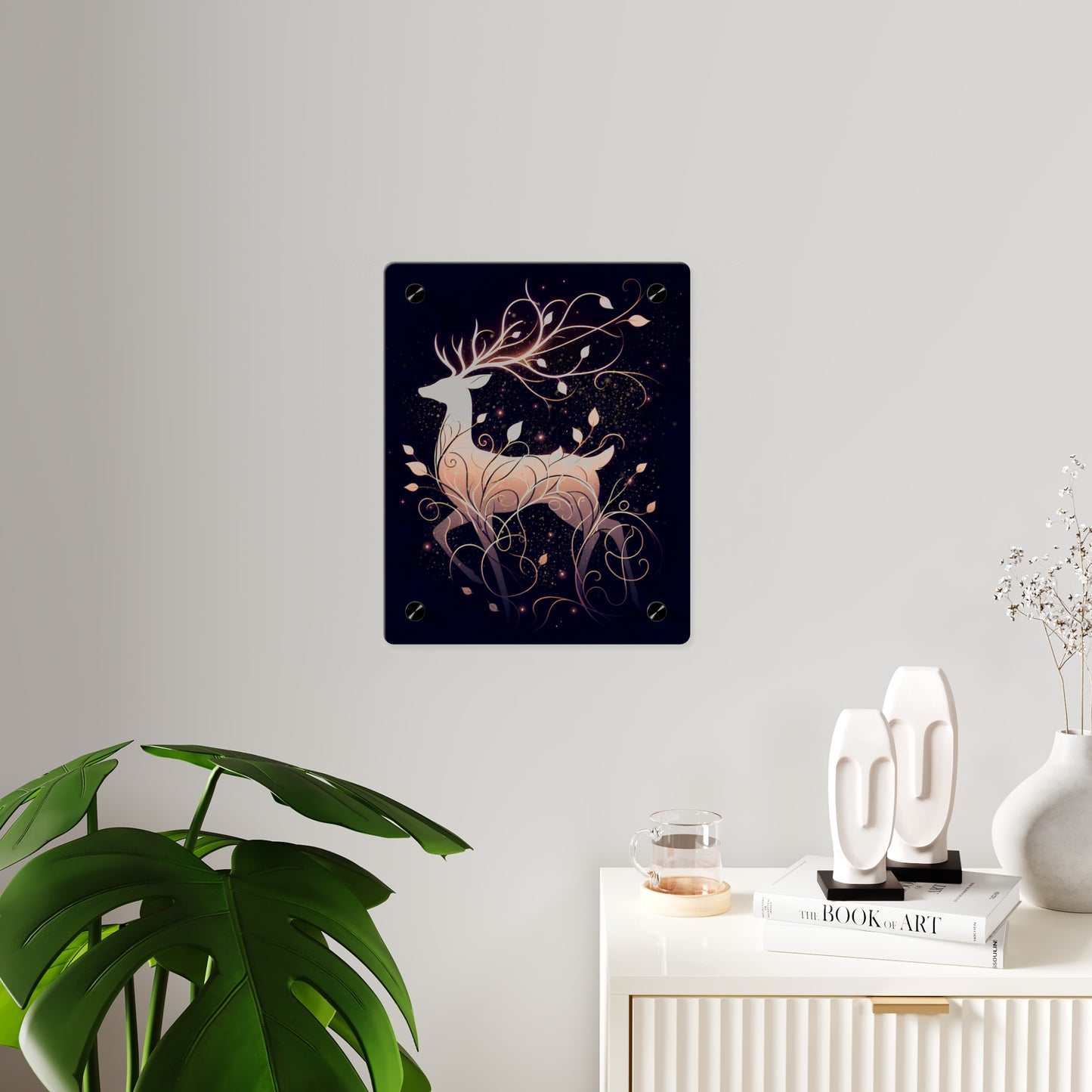 Elegant Deer Acrylic Wall Art Panel - Nature-Inspired Home Decor