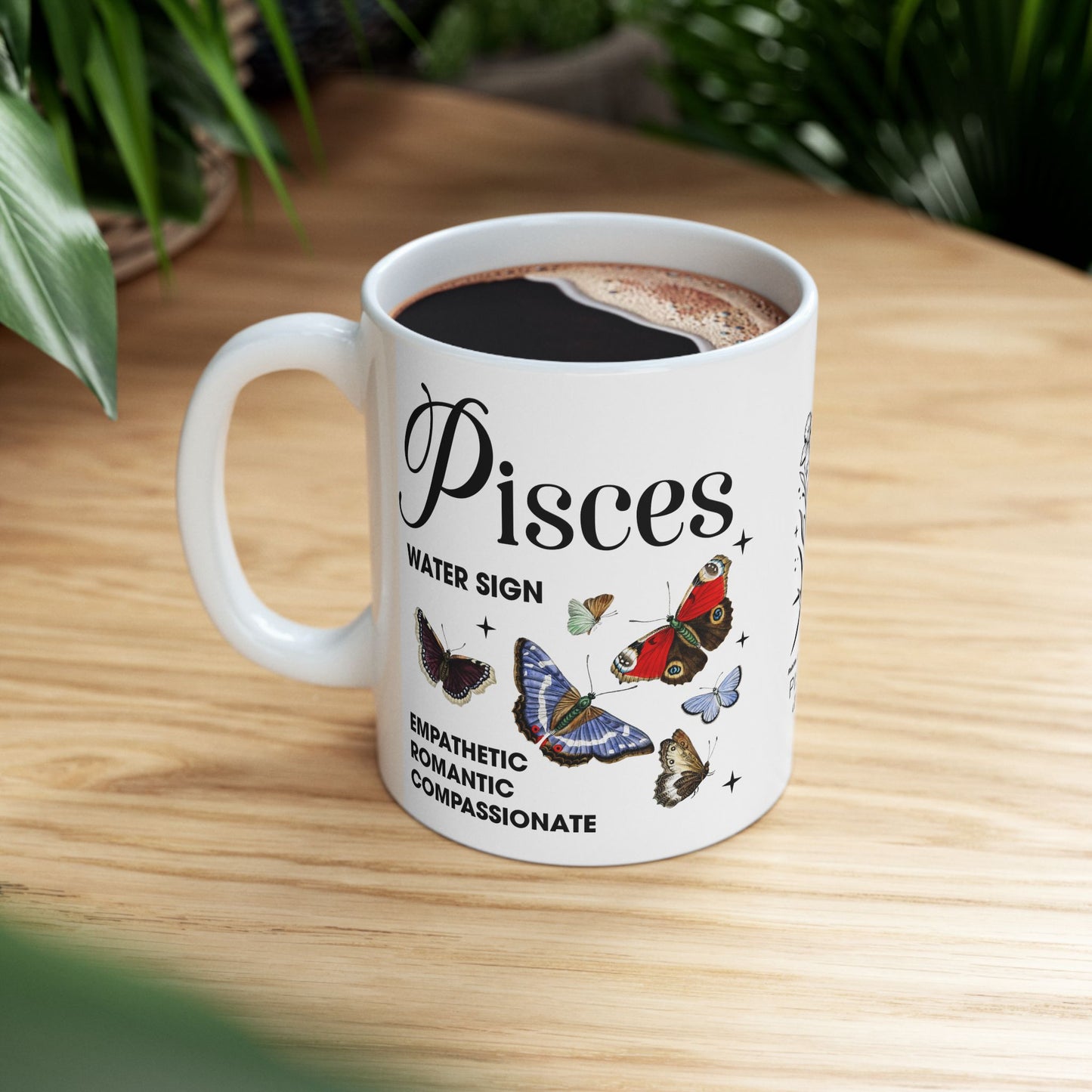 Pisces Zodiac Ceramic Mug (11oz & 15oz) – Astrology Gift for Horoscope Lovers