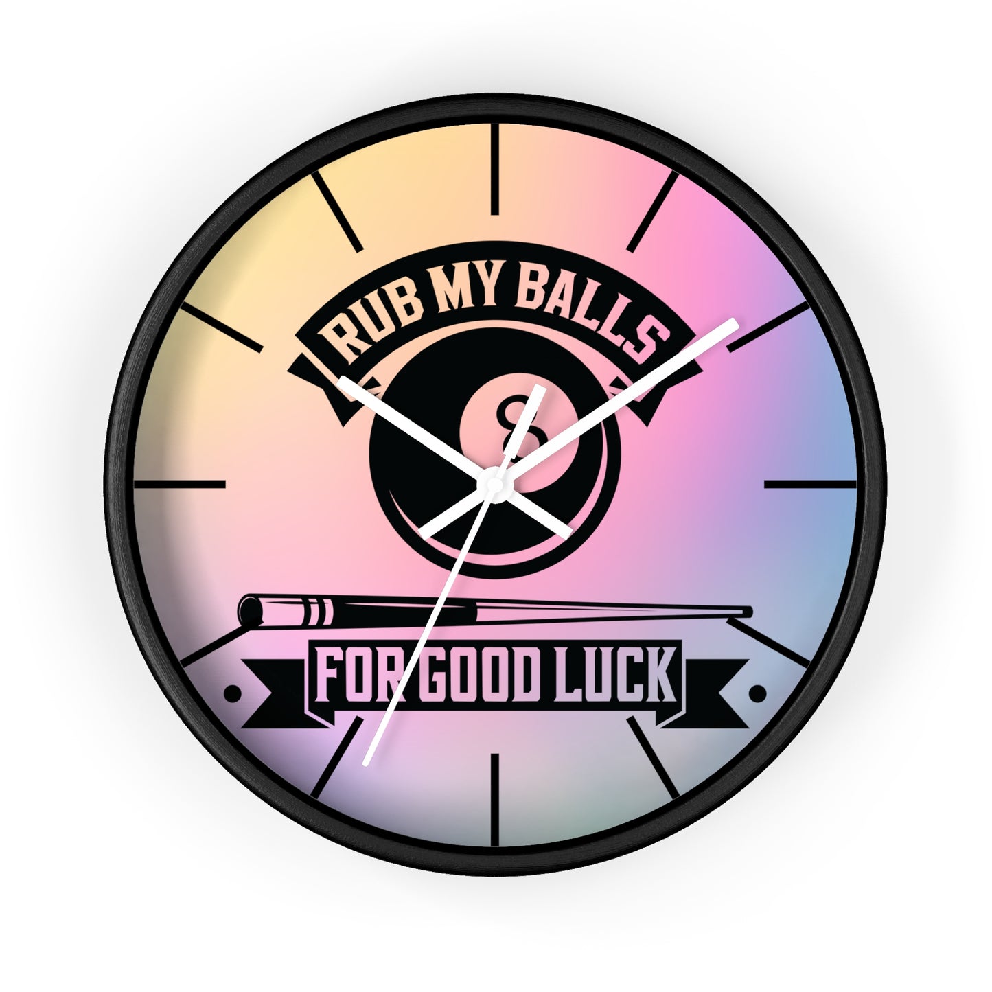 Pool Humor Quote Wall Clock - Game Room Decor Gift