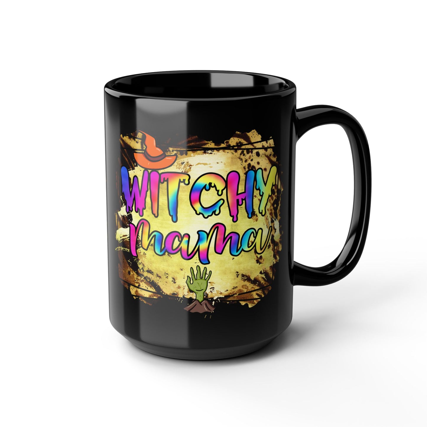 Witchy Mama Mug, Magical Coffee Cup for Moms, Halloween Gift, Boho Style Drinkware, Fun Witchy Mug
