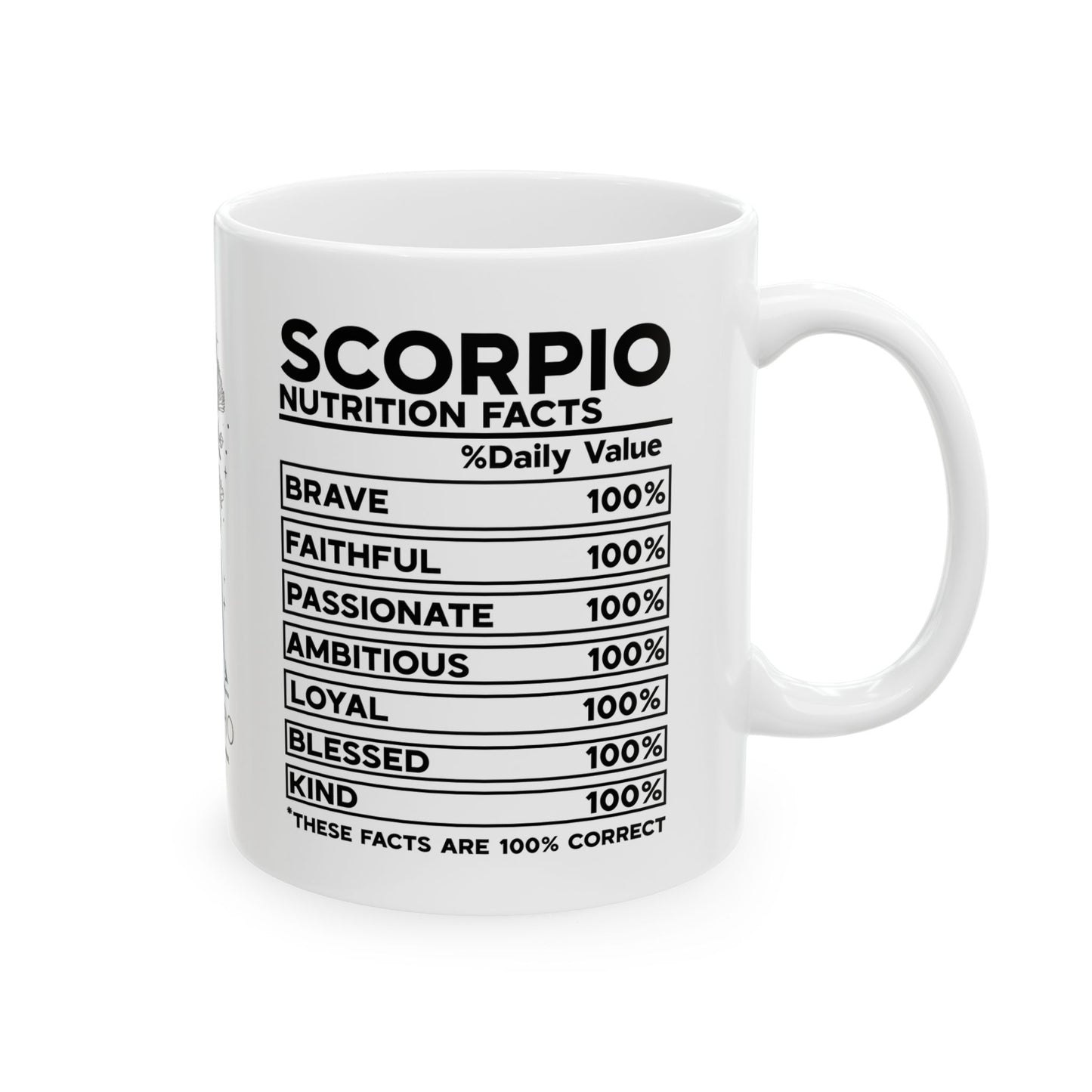 Scorpio Zodiac Ceramic Mug - Astrology Gift for Horoscope Lovers