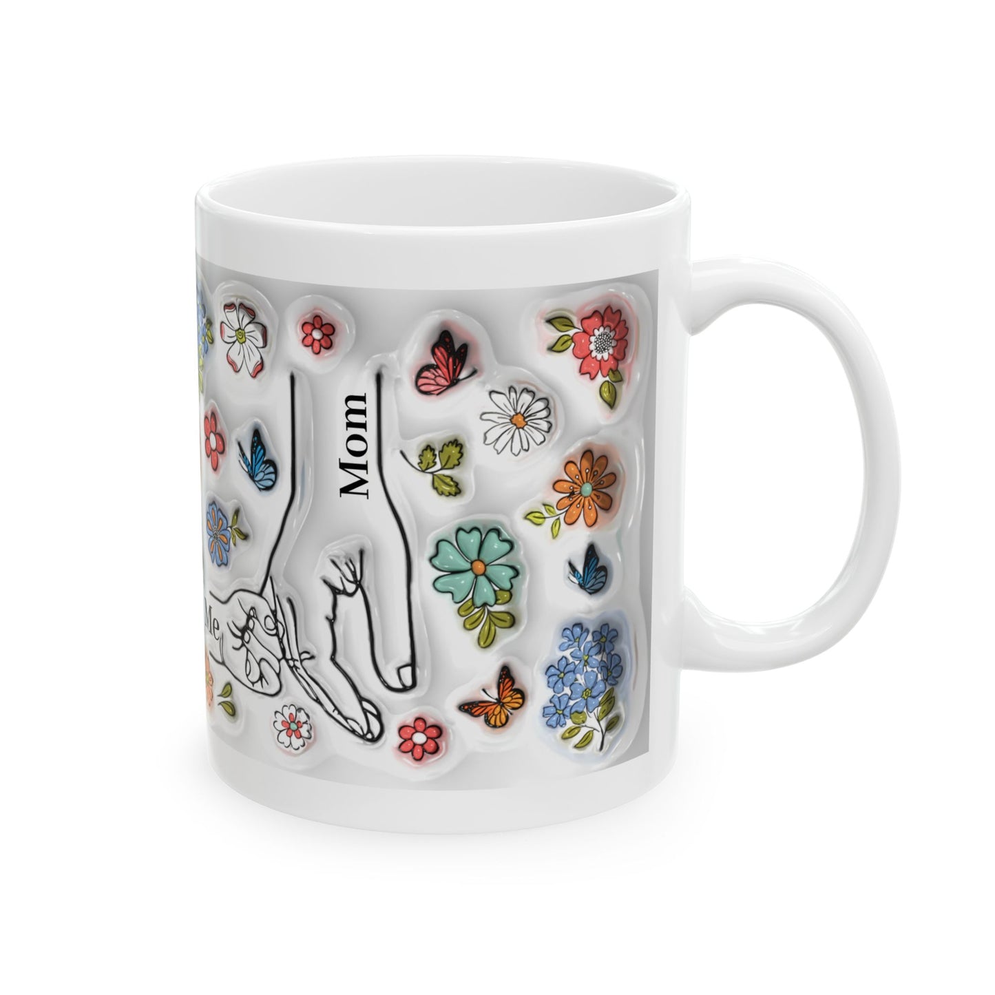 Floral Ceramic Mug for Mom - 11oz & 15oz